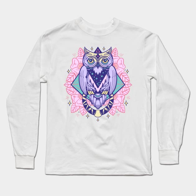 Owl door knocker Long Sleeve T-Shirt by Paolavk